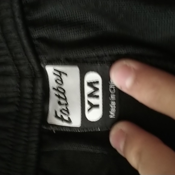 Black sweatpants that button all the pay down the side - Picture 3 of 3